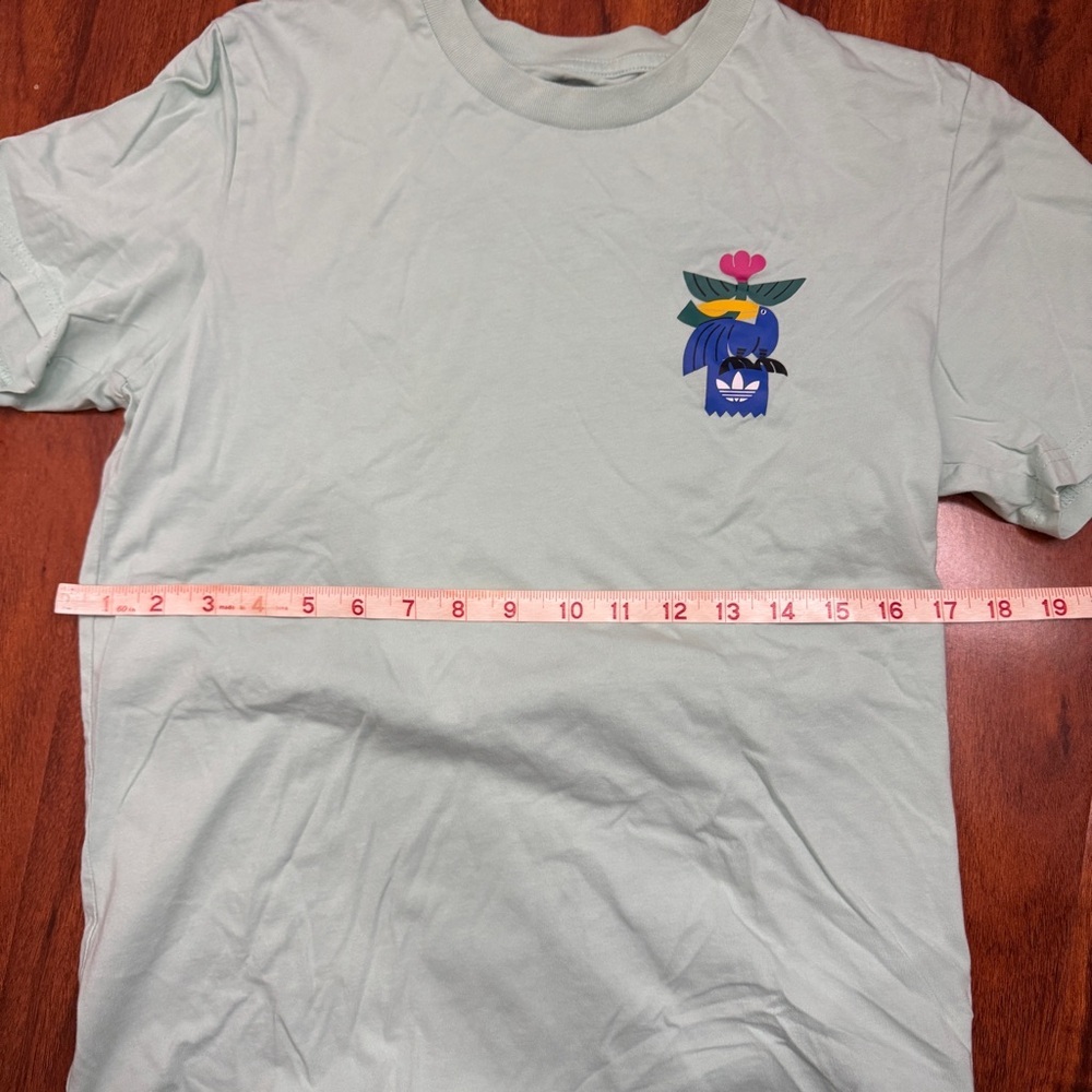 Adidas Vintage Floral Toucan Skate Shirt Size Small - Picture 5 of 7